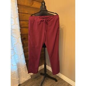 Barco One Wine Scrub Pants – Size XL – Straight Leg – Elastic Waist –Small Stain